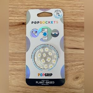 PopSockets PopGrip White Daisy Pattern Phone Grip